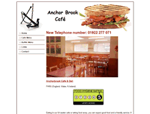 Tablet Screenshot of anchorbrookcafe.com